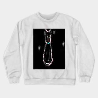 the black cat Crewneck Sweatshirt